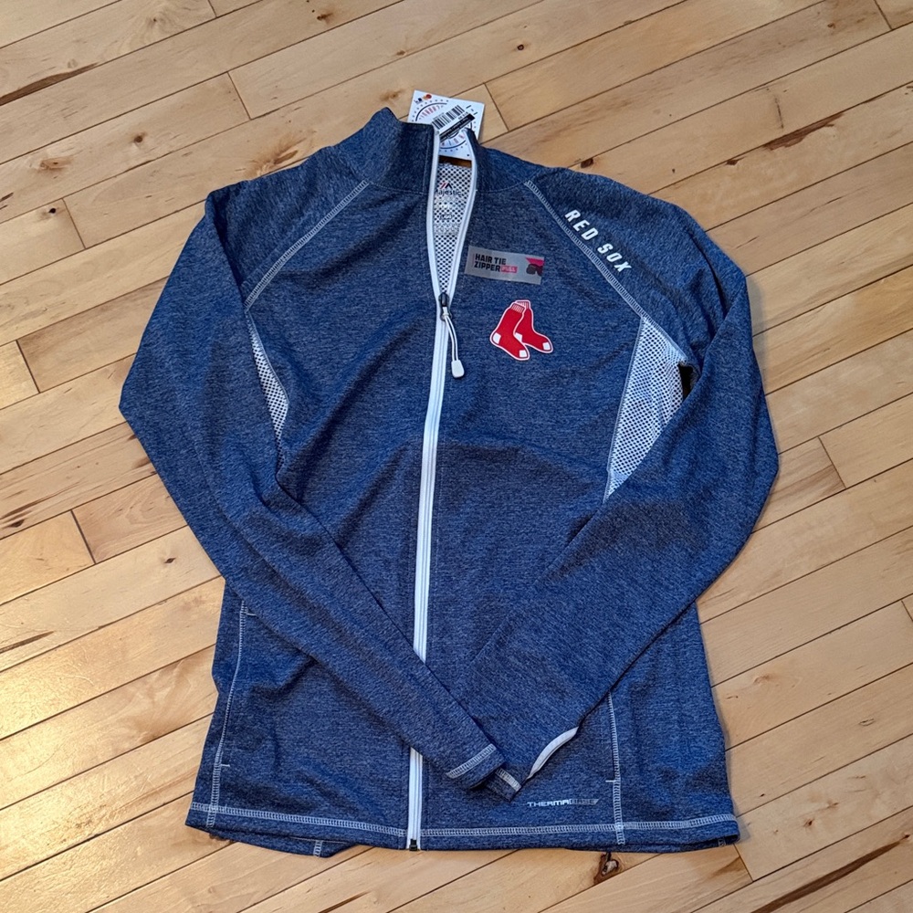 Red Sox Blue and White Varsity Jacket